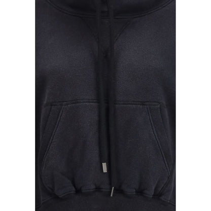 R13 Black Cotton Sweatshirt