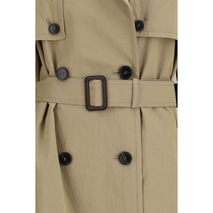Max Mara Beige Cotton Trench Coat