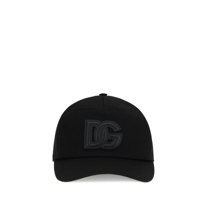 Dolce & Gabbana Black Cotton Cap (Baseball Hat)