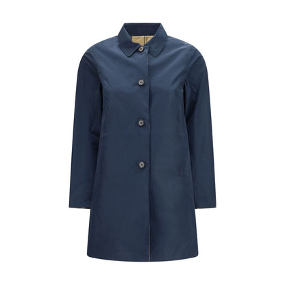 Barbour Blue Polyester Trench Coat