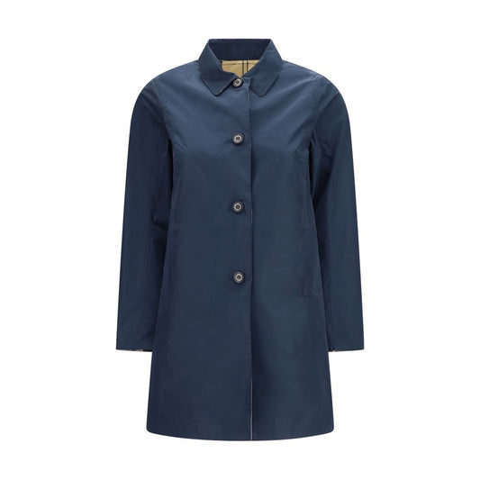 Barbour Blue Polyester Trench Coat