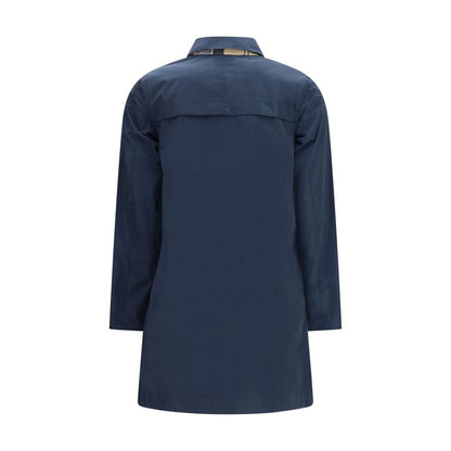 Barbour Blue Polyester Trench Coat