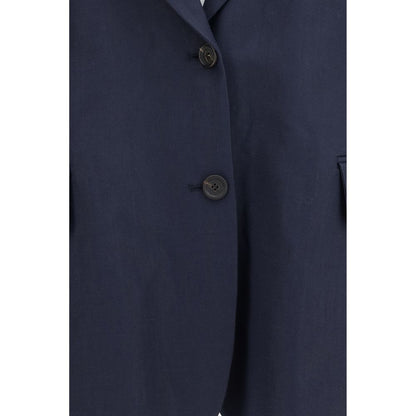 Brunello Cucinelli Blue Viscose Coat