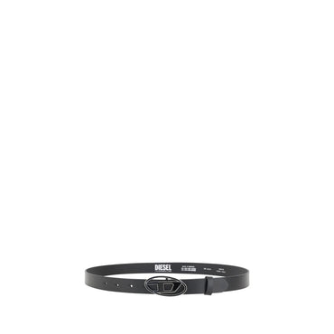 Diesel Black Calf Leather Bos Taurus Regular Belt