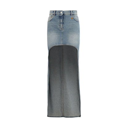 Courrèges Blue Denim Skirt