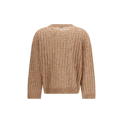 Brunello Cucinelli Brown Linen Sweatshirt