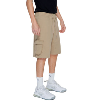 Pharmacy Industry Beige Cotton Bermuda Shorts