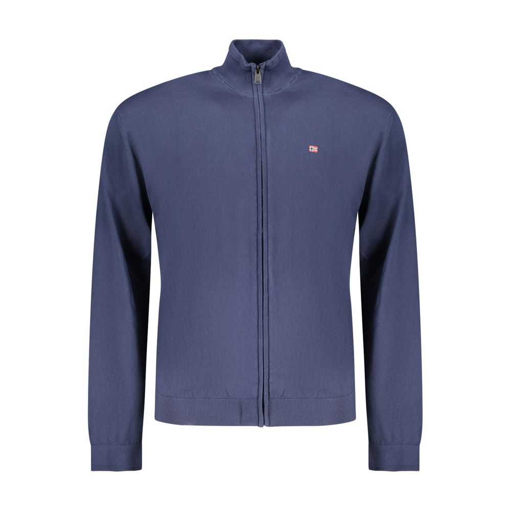 Napapijri Blue Cotton Men Cardigan