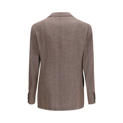 Brunello Cucinelli Brown Linen Blazer