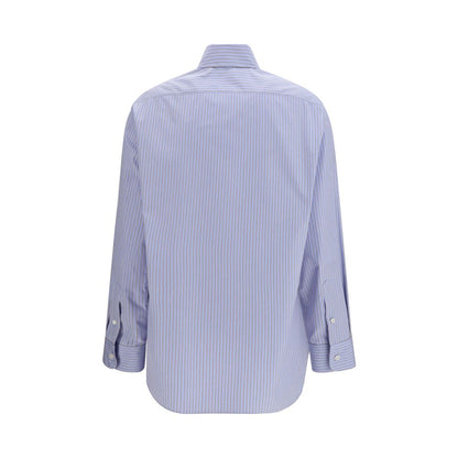 The Row Blue Cotton Pattern Shirt