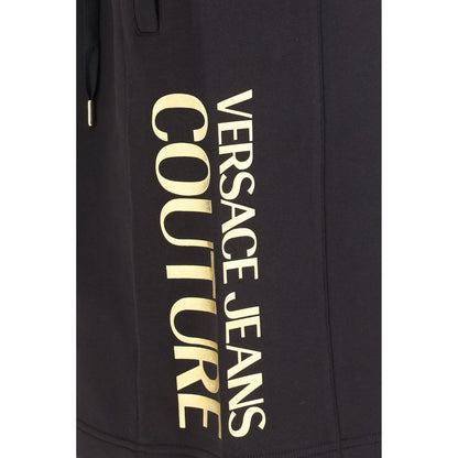 Versace Jeans Black Cotton Bermuda Shorts