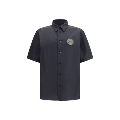 Versace Jeans Black Cotton Shortsleeve Shirt