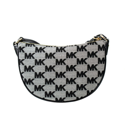 Michael Kors Black Canvas Crossbody Bag
