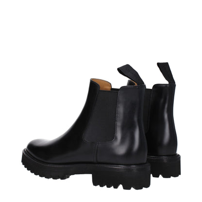 Church's Black Leather Ankle Boots