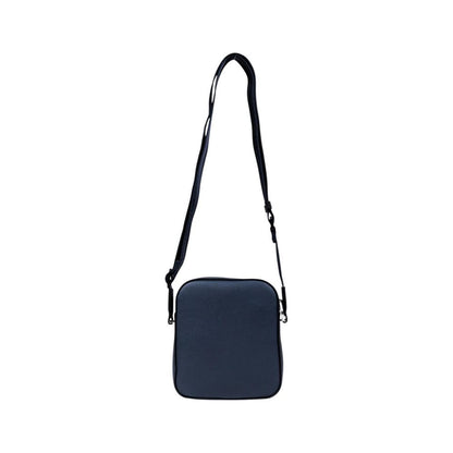Hugo Boss Blue Recycled Polyurethane Messenger Bag