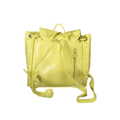 Desigual Yellow Polyethylene Backpack