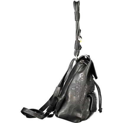 Desigual Black Polyurethane Women's Mini Backpack