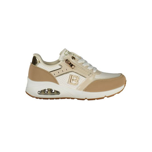 Laura Biagiotti White Polyester Athletic Sneakers