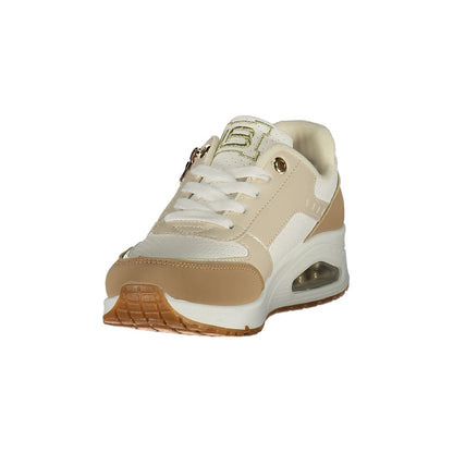 Laura Biagiotti White Polyester Athletic Sneakers