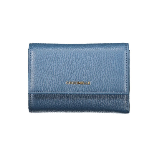Coccinelle Blu Leather Woman Wallet