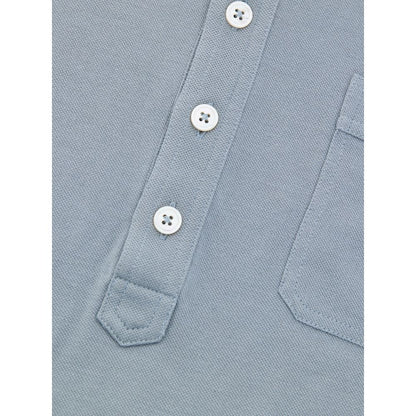 Tom Ford Blue Cotton Polo Shirt
