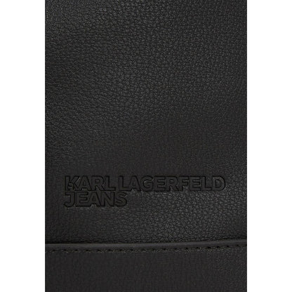 Karl Lagerfeld Black Polyethylene Backpack