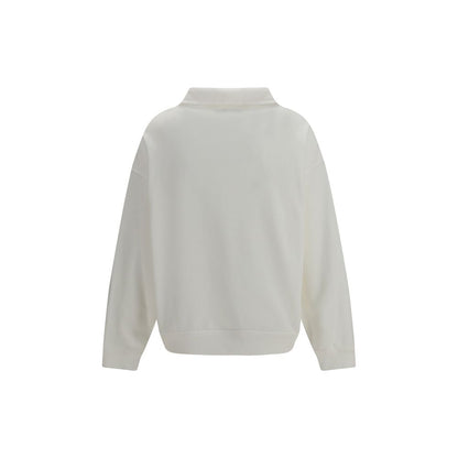 Brunello Cucinelli White Cotton Sweatshirt