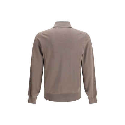 Brunello Cucinelli Brown Cotton Shirt
