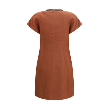 Brunello Cucinelli Brown Viscose Casual Dress