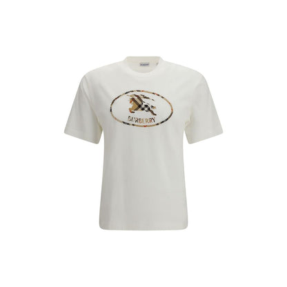 Burberry White Cotton T-Shirt