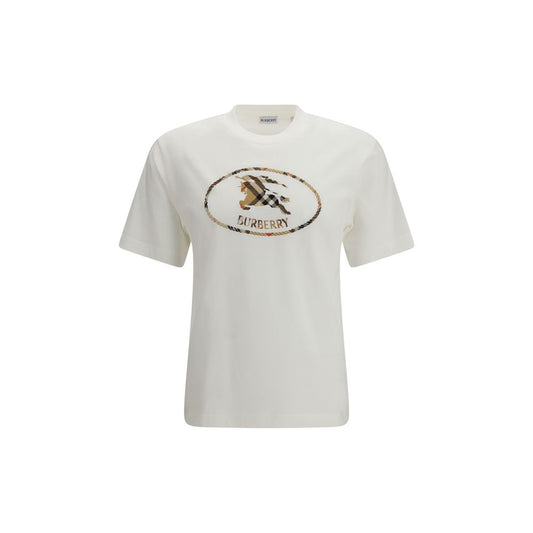 Burberry White Cotton T-Shirt