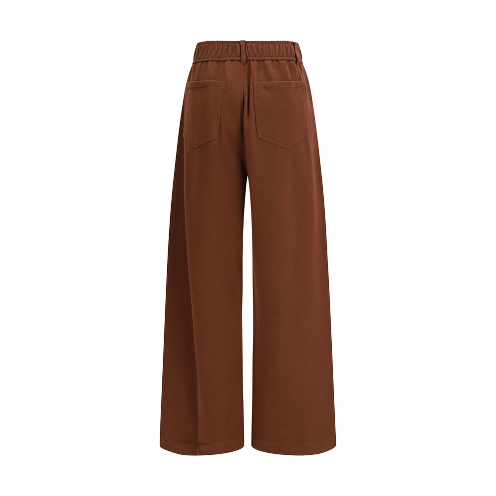 Brunello Cucinelli Brown Cotton Casual Pants