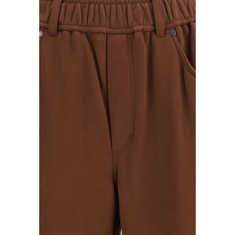 Brunello Cucinelli Brown Cotton Casual Pants