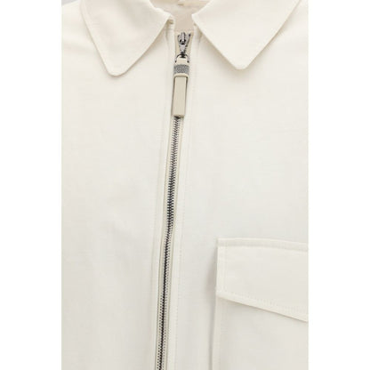 Brunello Cucinelli White Cotton Denim Jacket