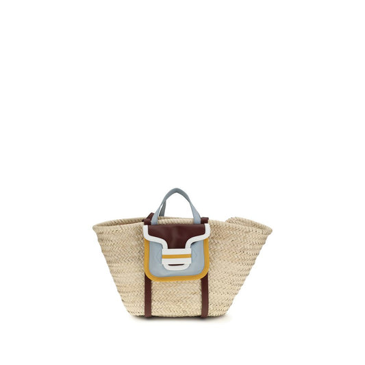 Pierre Hardy Beige Raffia Shoulder Bag