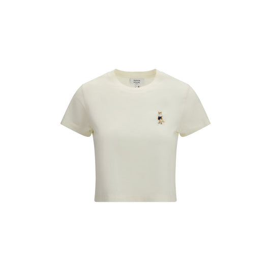 Maison Kitsuné Beige Cotton T-Shirt