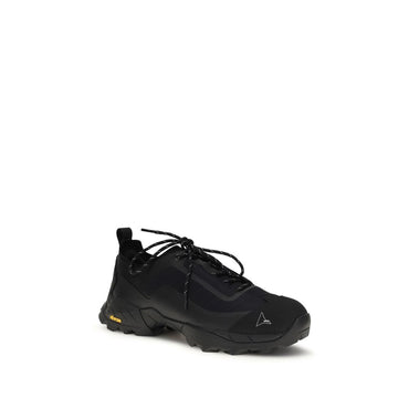 ROA Black Polyester Athletic Sneakers