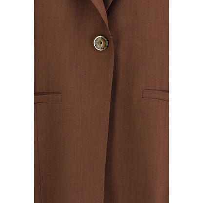 PINKO Brown Viscose Jackets And Coat