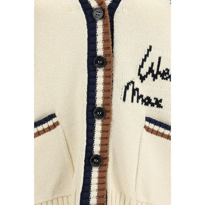 Max Mara Beige Cotton Cardigan