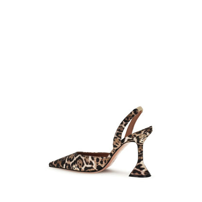 Amina Muaddi Multicolor Calf Leather Bos Taurus High Heel Pumps