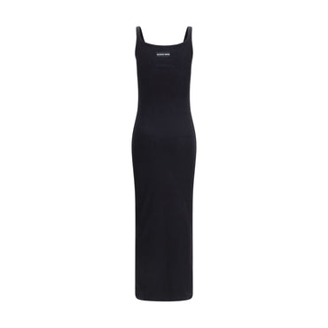 Marine Serre Black Cotton Casual Dress