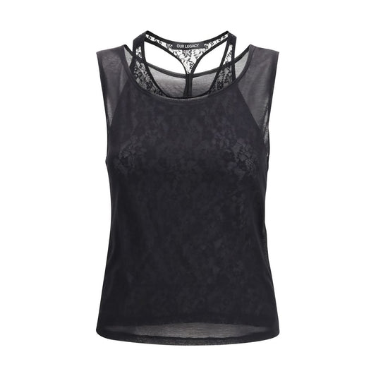 Our Legacy Black Cotton Tank Tops