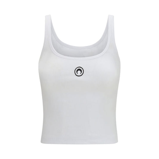 Marine Serre White Cotton T-Shirt