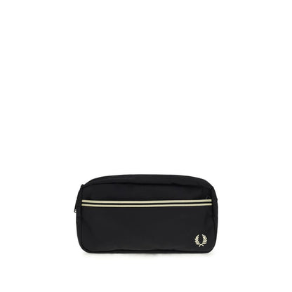 Fred Perry Black Recycled Polyamide Shoulder Bag