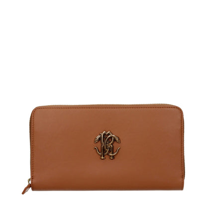 Roberto Cavalli Brown Leather Wallet