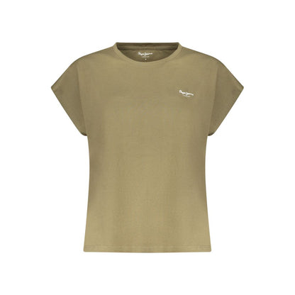 Pepe Jeans Green Organic Cotton Women T-Shirt