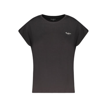 Pepe Jeans Black Organic Cotton Women T-Shirt