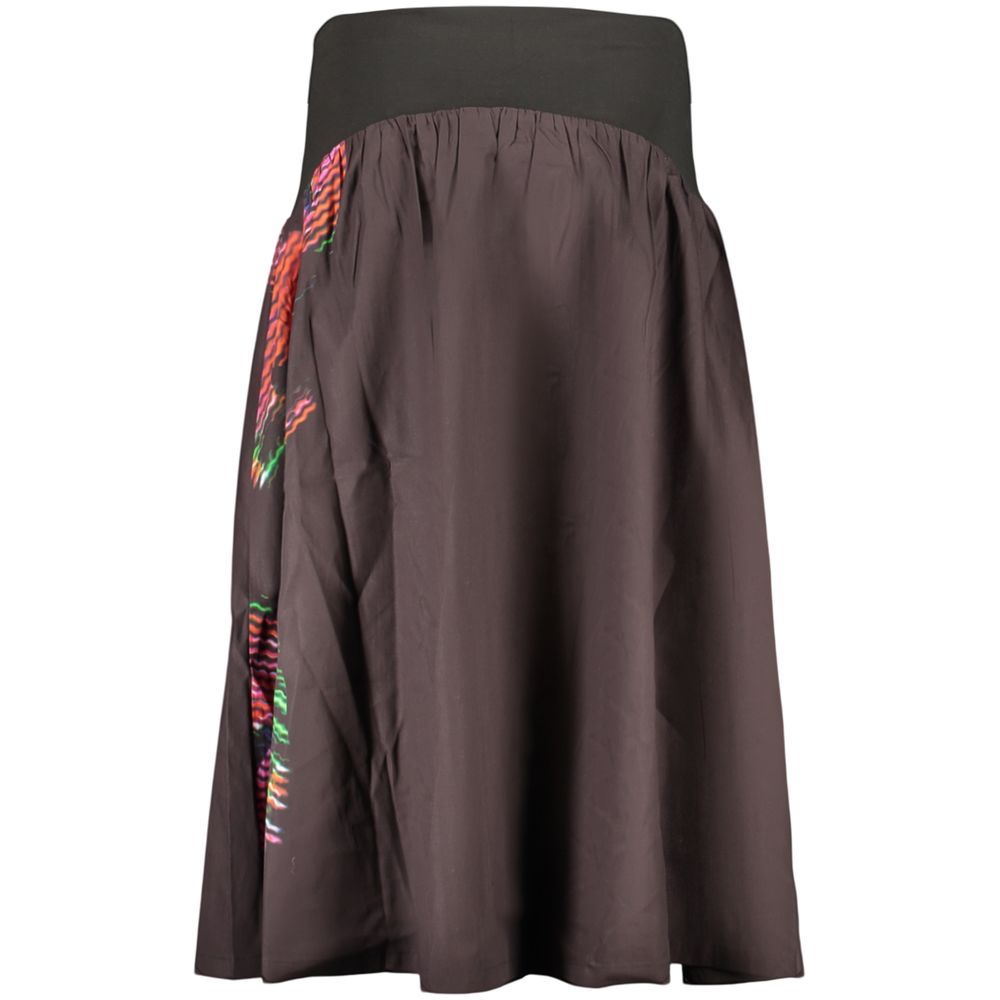 Desigual Black Cotton Women Skirt