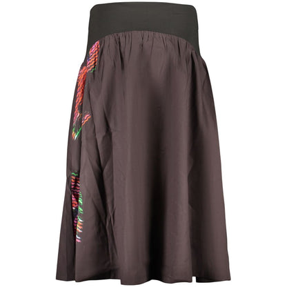 Desigual Black Cotton Women Skirt