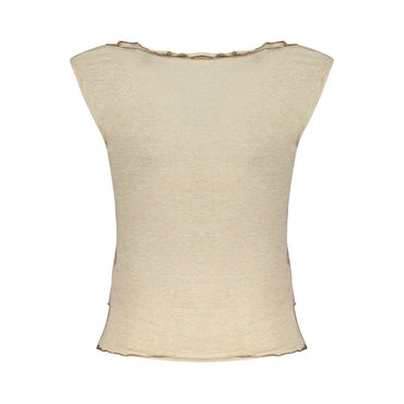 Desigual Beige Viscosa Woman Tank